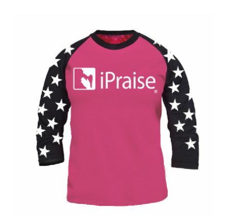 3/4 Sleeve iPraise Shirt w/ Stars